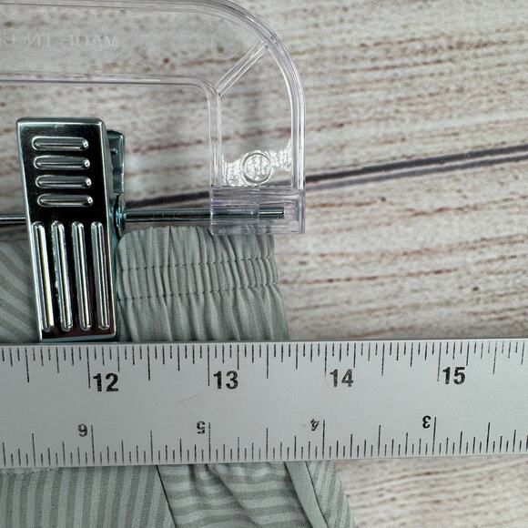 Athleta Brooklyn Textured Jogger Pants Womens 6 Striped Green Athleisure - Picture 11 of 12